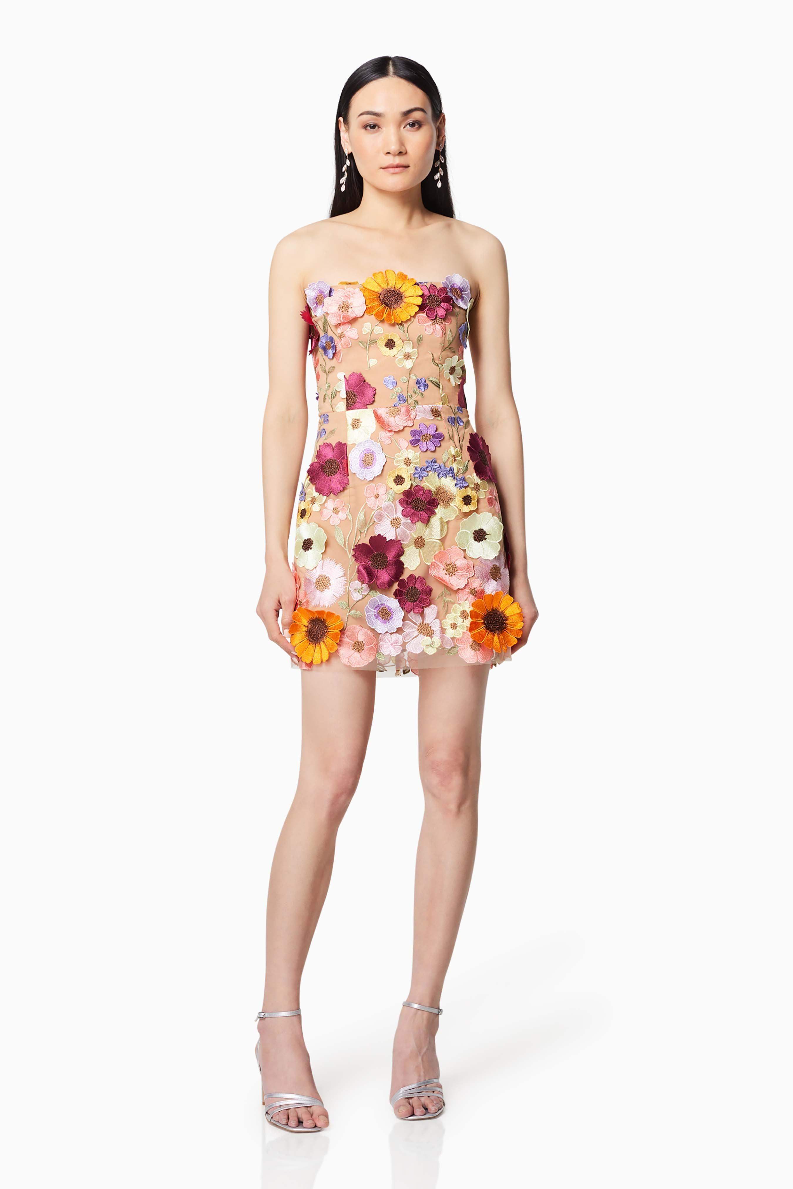 Arabella Strapless Mini Dress In Pink - Image 4