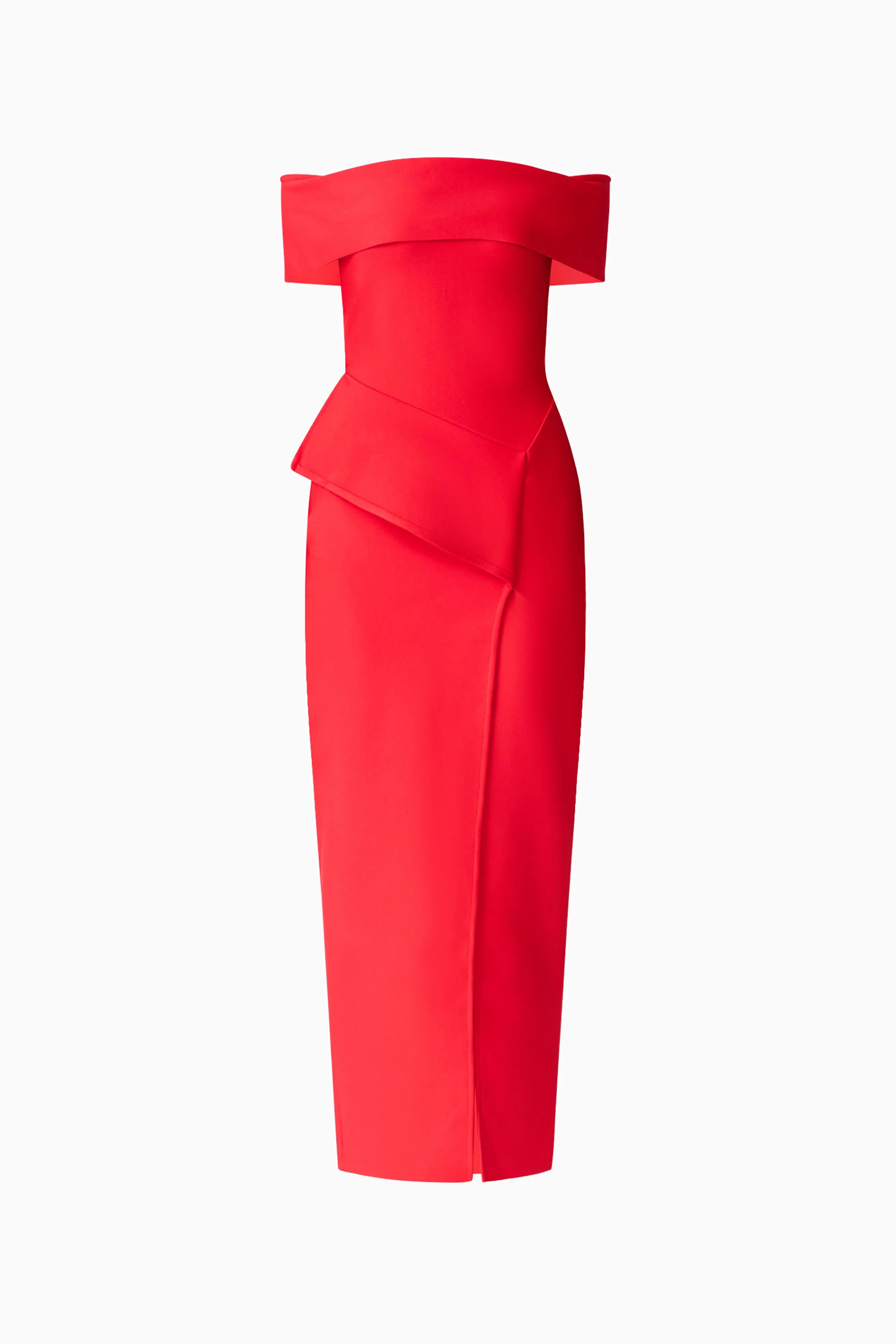 Celia Off Shoulder Gown in Red - Image 7