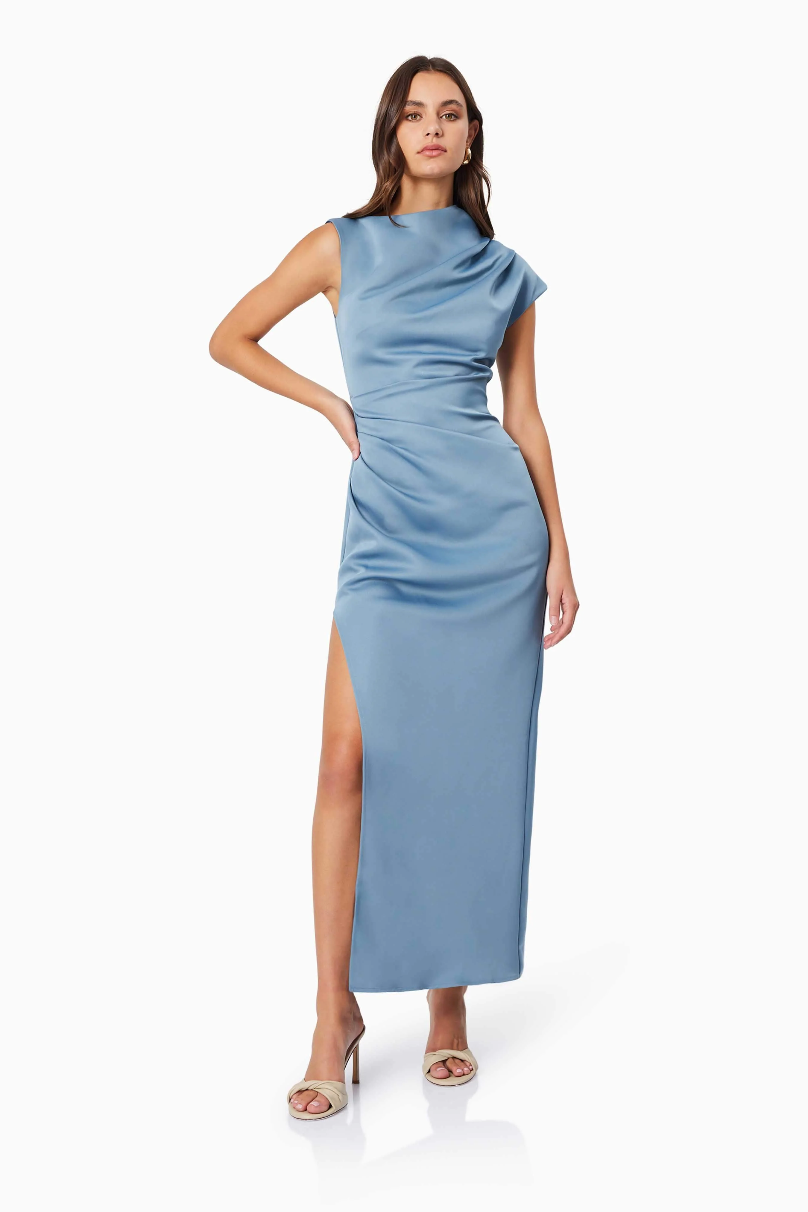 Coralie Maxi Gown in Blue - Image 3