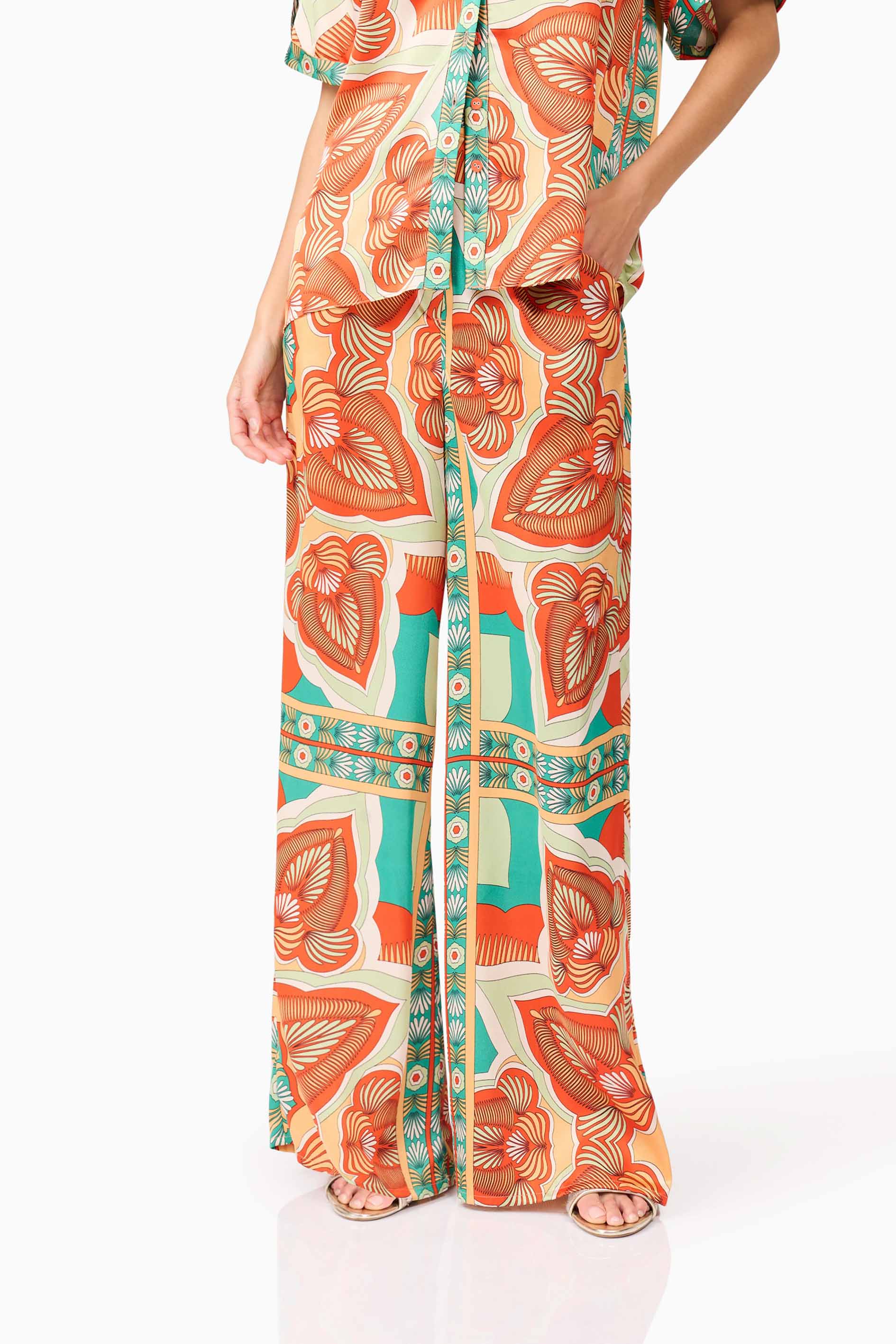 Neomi Satin Set in Orange - Image 6